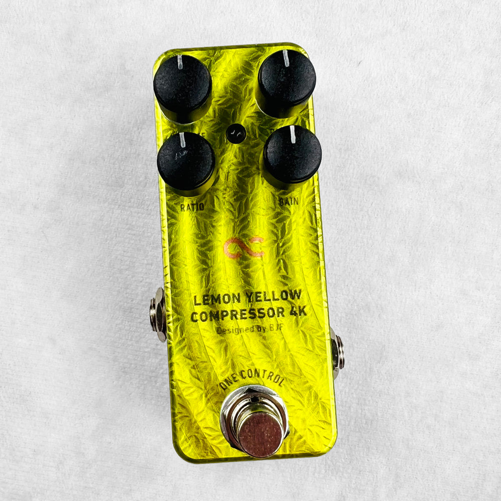 One Control Lemon Yellow Compressor 4k Pedal 2010s | Tone Wolf