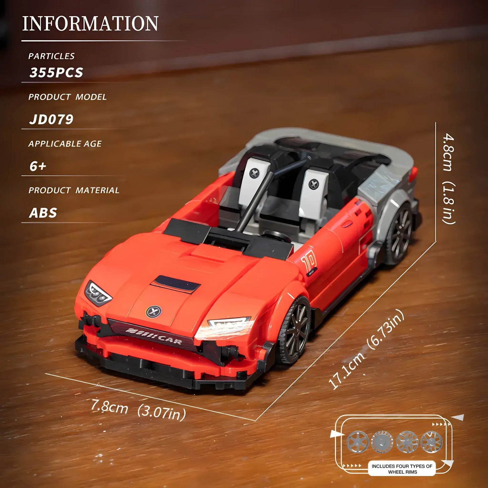 Tongshengju AMG ONE (355PCS) Sports Car Building Blocks Set For