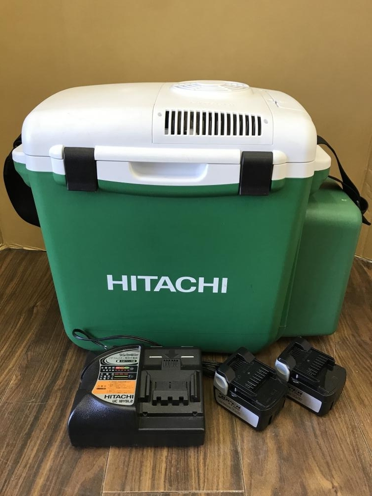 日立工機 コードレス冷温庫 UL18DSL バッテリー×2、充電器、ACアダプタ