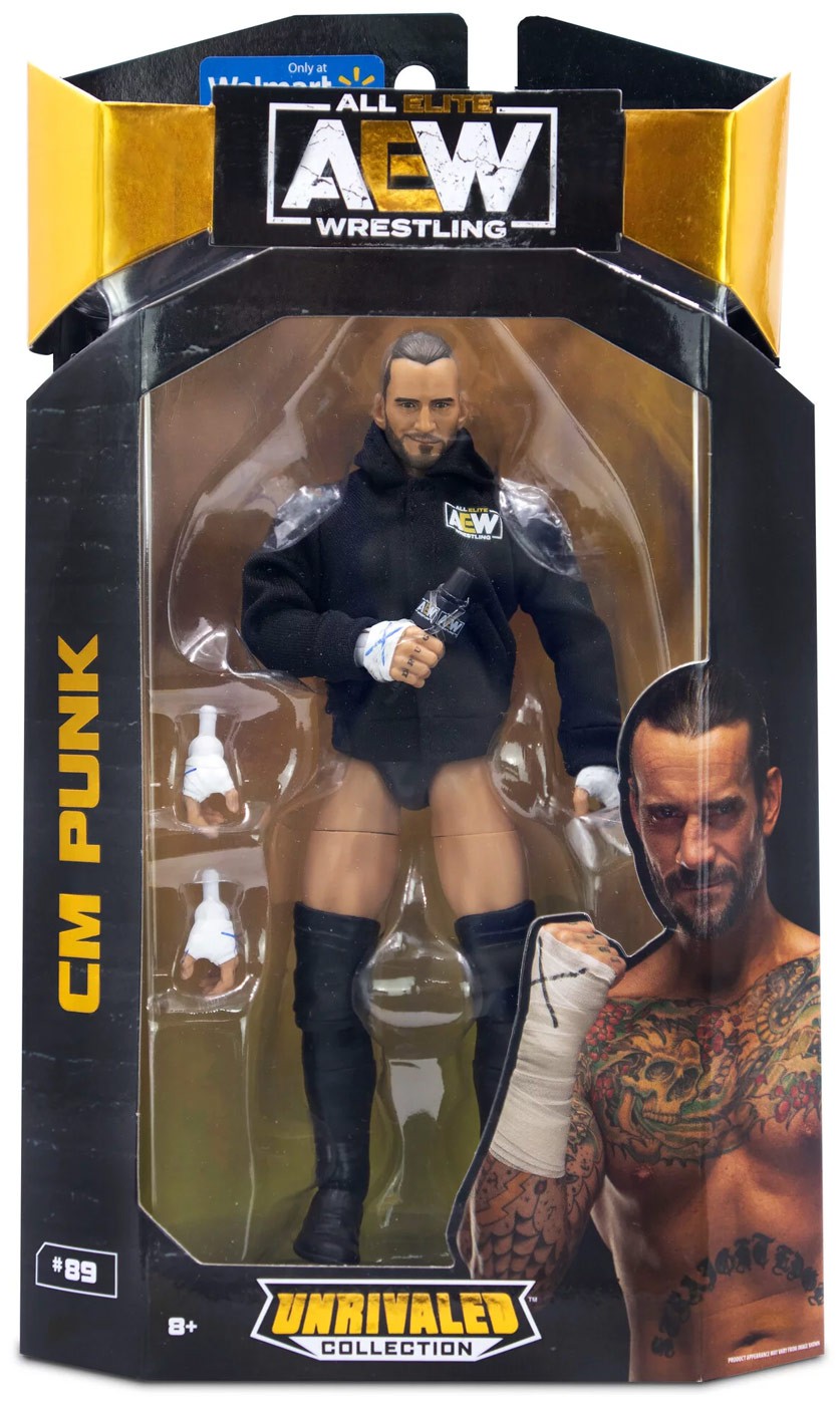 AEW All Elite Wrestling Unrivaled Collection CM Punk Action Figure