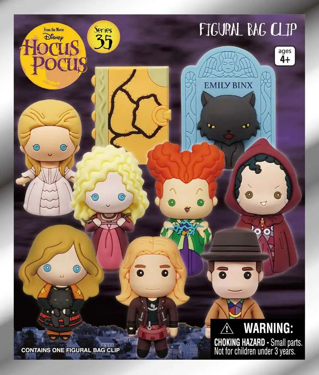 Disney 3D Figural Foam Bag Clip Series 35 Hocus Pocus Mystery Pack