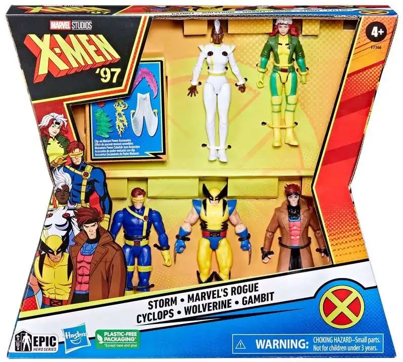 Marvel X-Men 97 Storm, Rogue, Cyclops, Wolverine Gambit Exclusive