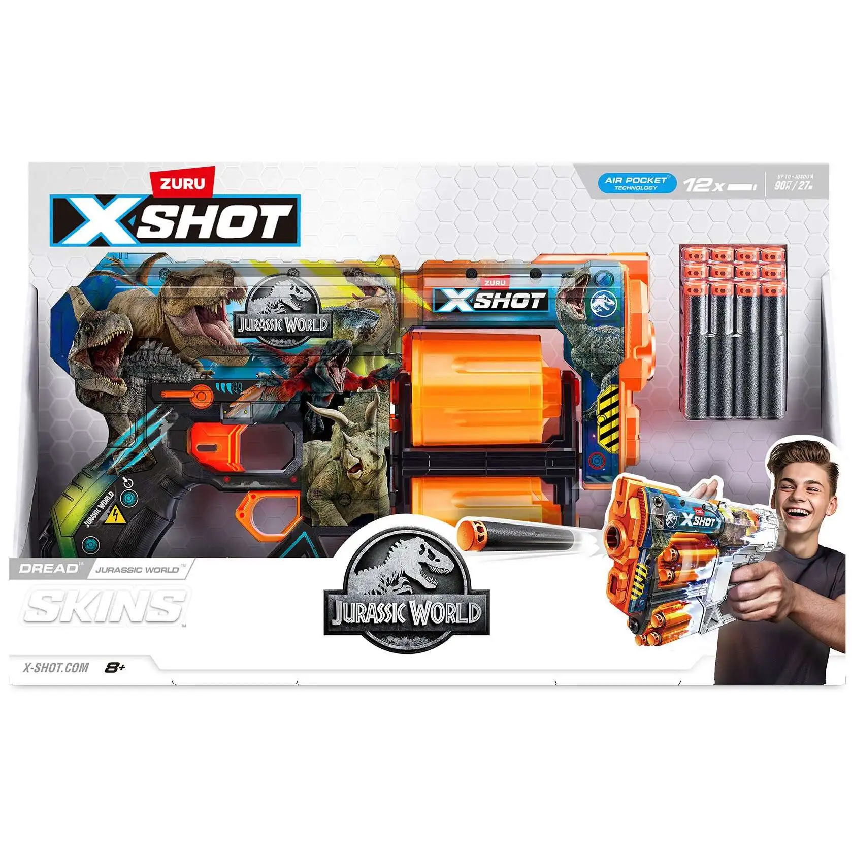 X-Shot Jurassic World Skins Dread Blaster Zuru Toys - ToyWiz