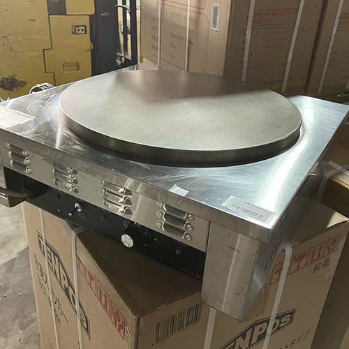 業務用/新品】エイシン 電気 クレープ焼器(一連)EC-1000 幅500×奥行500