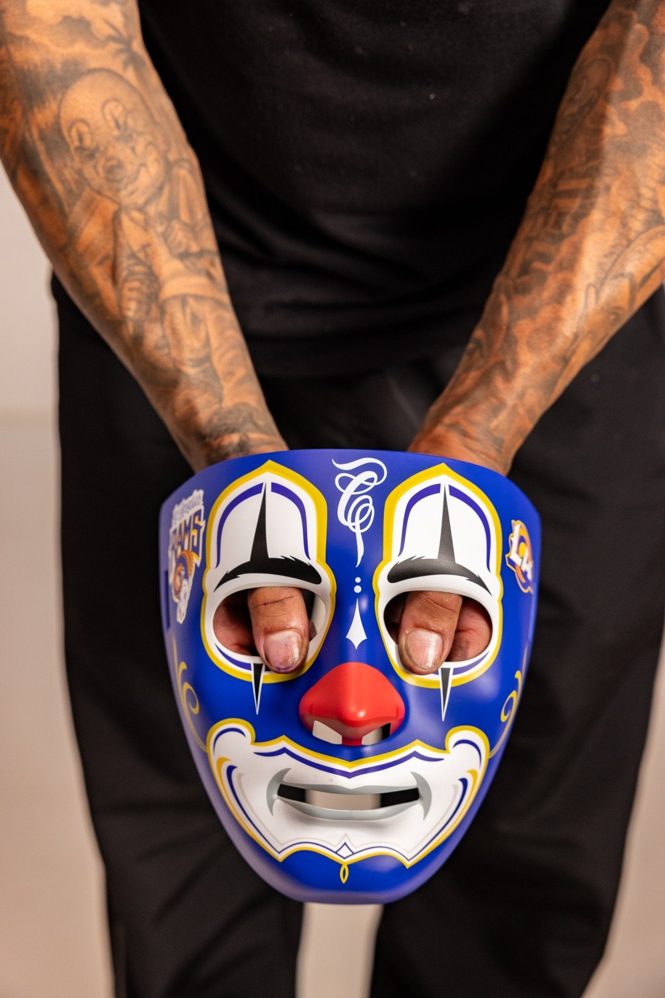 Mister Cartoon Clown Mask - Stadium Editions - LA Rams