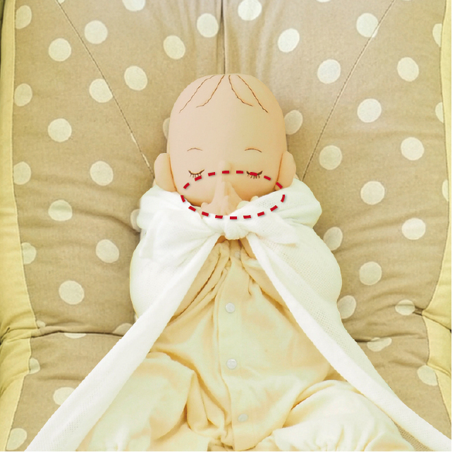 天使の寝床（おひなまきセット）の使い方 | 製品の使い方 | トコちゃん