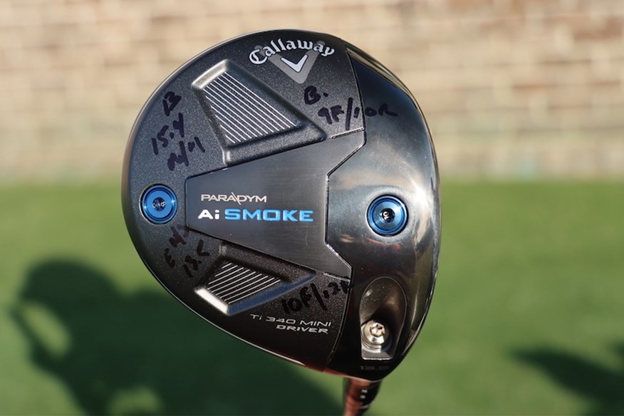 Spotted on Tour: Callaway Paradym Ai-Smoke Ti 340 Mini Driver