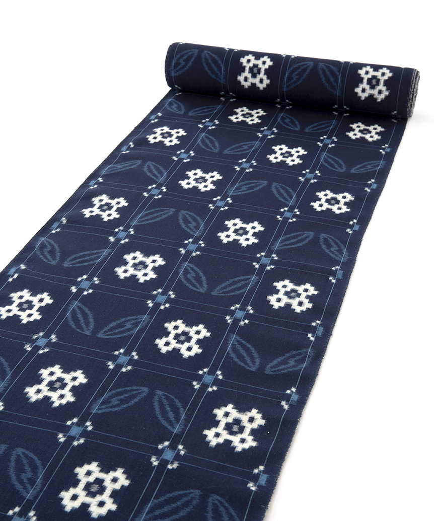 小川内龍夫作 重要無形文化財 久留米絣 着尺 未仕立て品 | 特選きもの