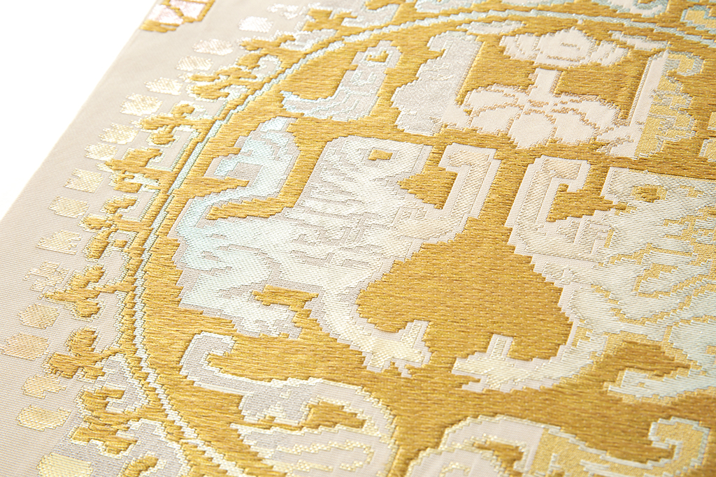 龍村平蔵製 袋帯 「円文白虎錦」 | 特選きものコレクション