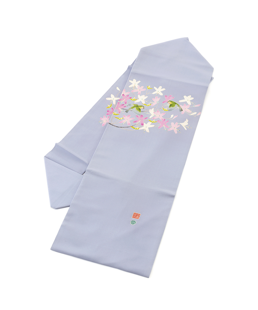 百貫華峰作 本加賀友禅 塩瀬九寸名古屋帯 | 特選きものコレクション