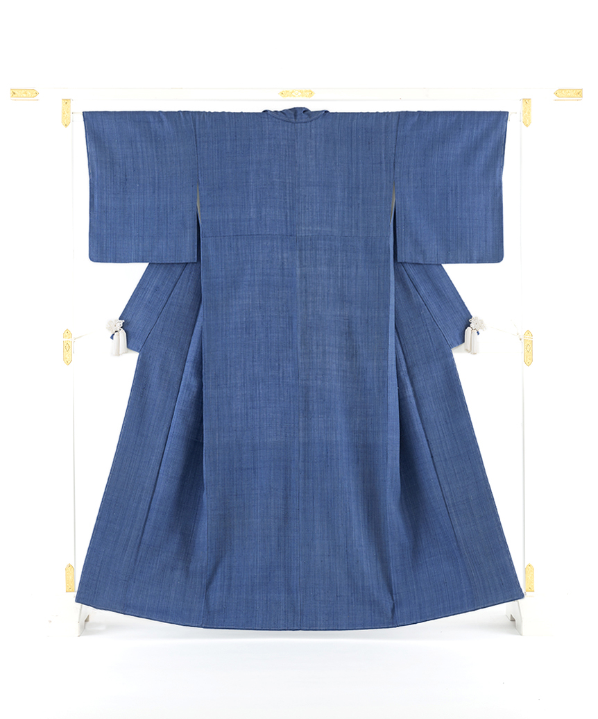 浦野理一作 縦節紬 着物 | 特選きものコレクション