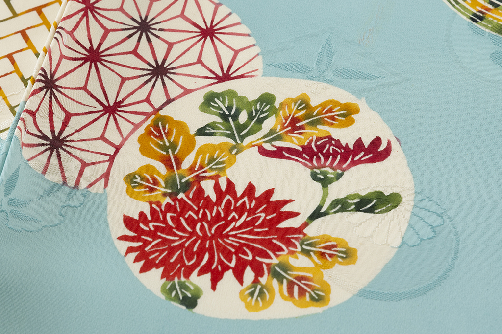 国画会会員 小島悳次郎作 型絵染 小紋地 未仕立て品 | 特選きもの