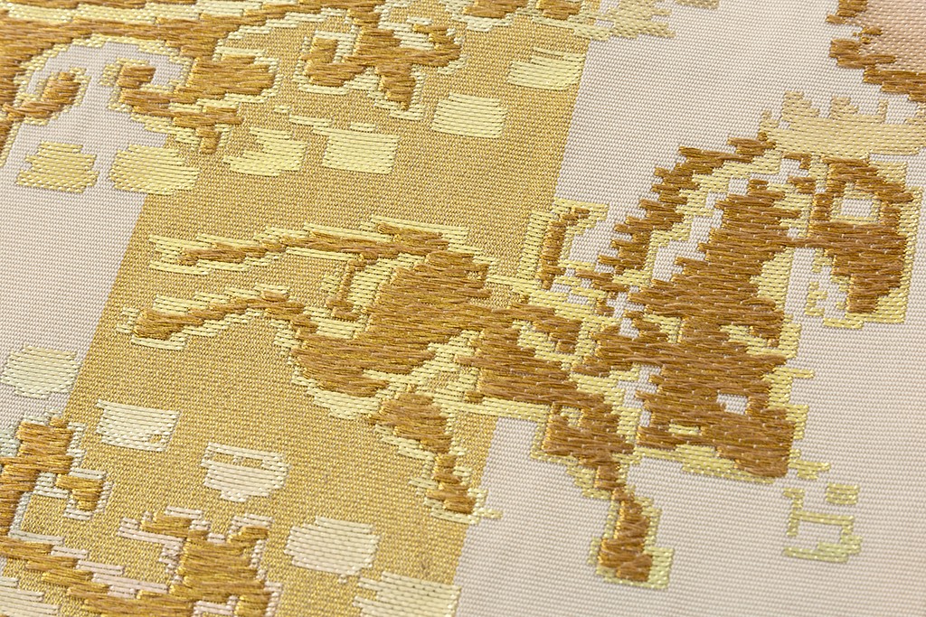 龍村平蔵製 袋帯 「円文白虎錦」 | 特選きものコレクション