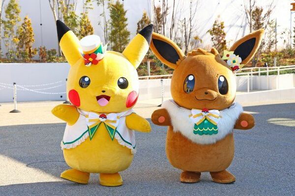ポケパーク カントー』開業 ピカチュウ、イーブイがテープカット