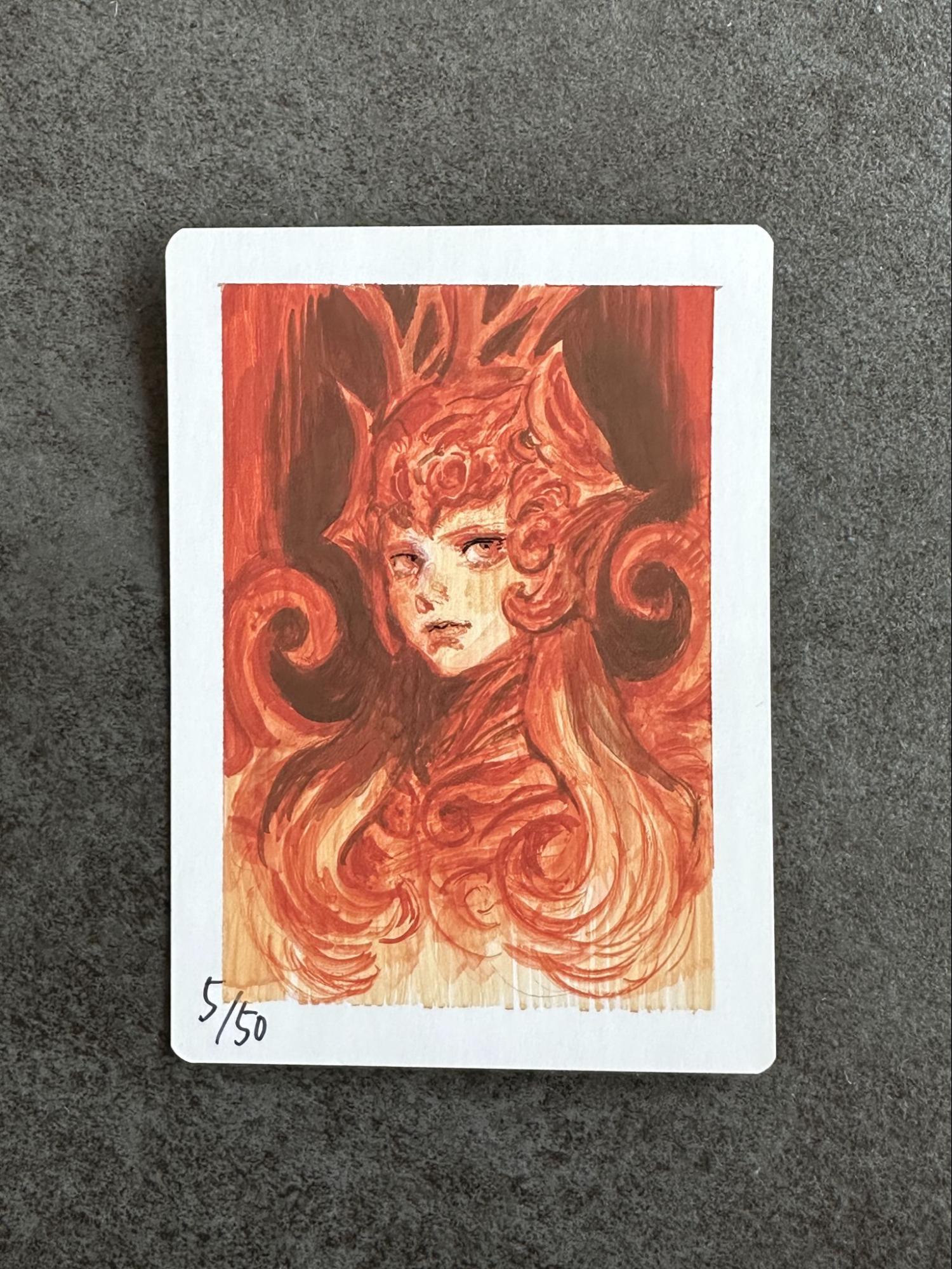 邪神カローナ サインド アーティストプルーフ 邪神カローナ サインド