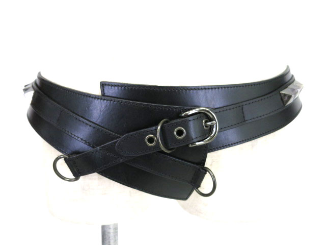 alice auaa スタッズ付きレザーオーバーベルト アリスアウアア | 高価