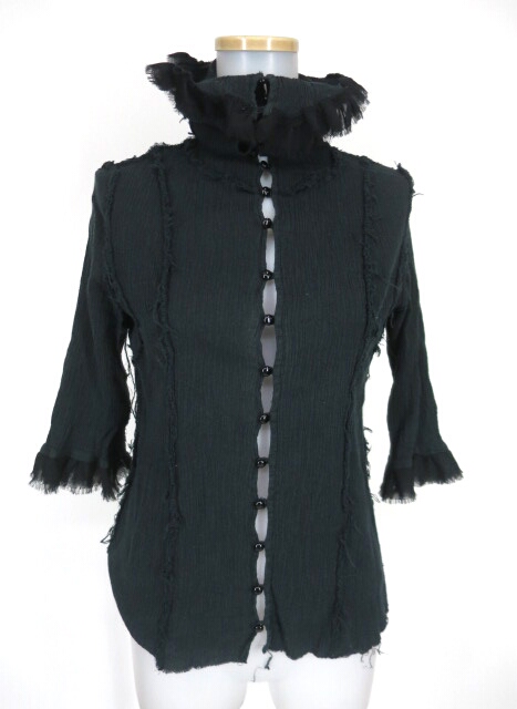 alice auaa 楊柳ガーゼ七分袖ブラウス アリスアウアア | 高価買取なら