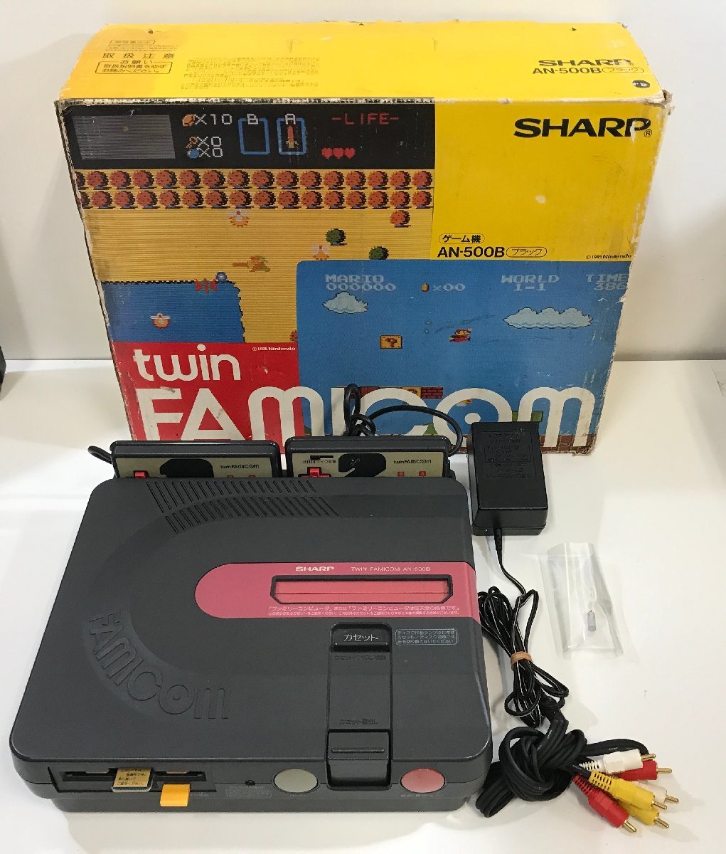 SHARP ツインファミコン AN-500B ブラック＜元箱付き＞シャープ twin