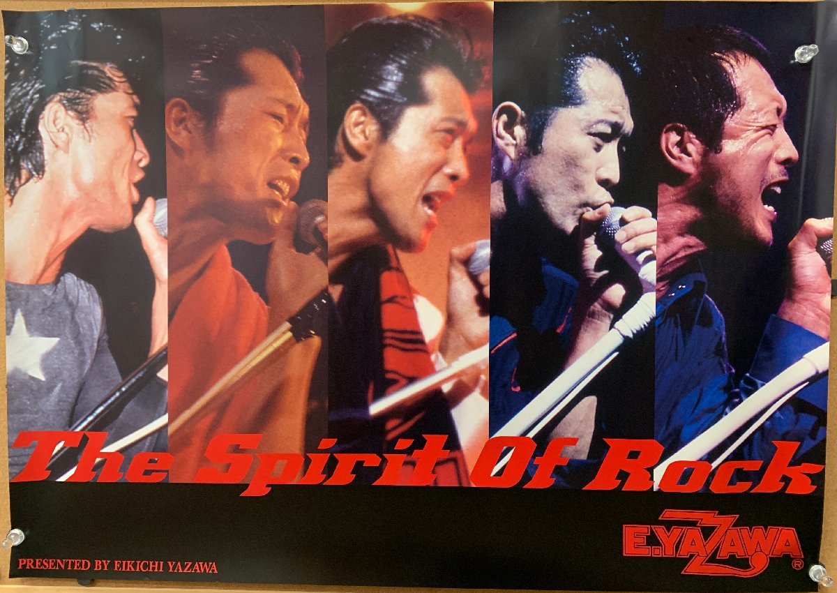 矢沢永吉 B1横長ポスター FIVE シルエット The Spirit Of Rock E