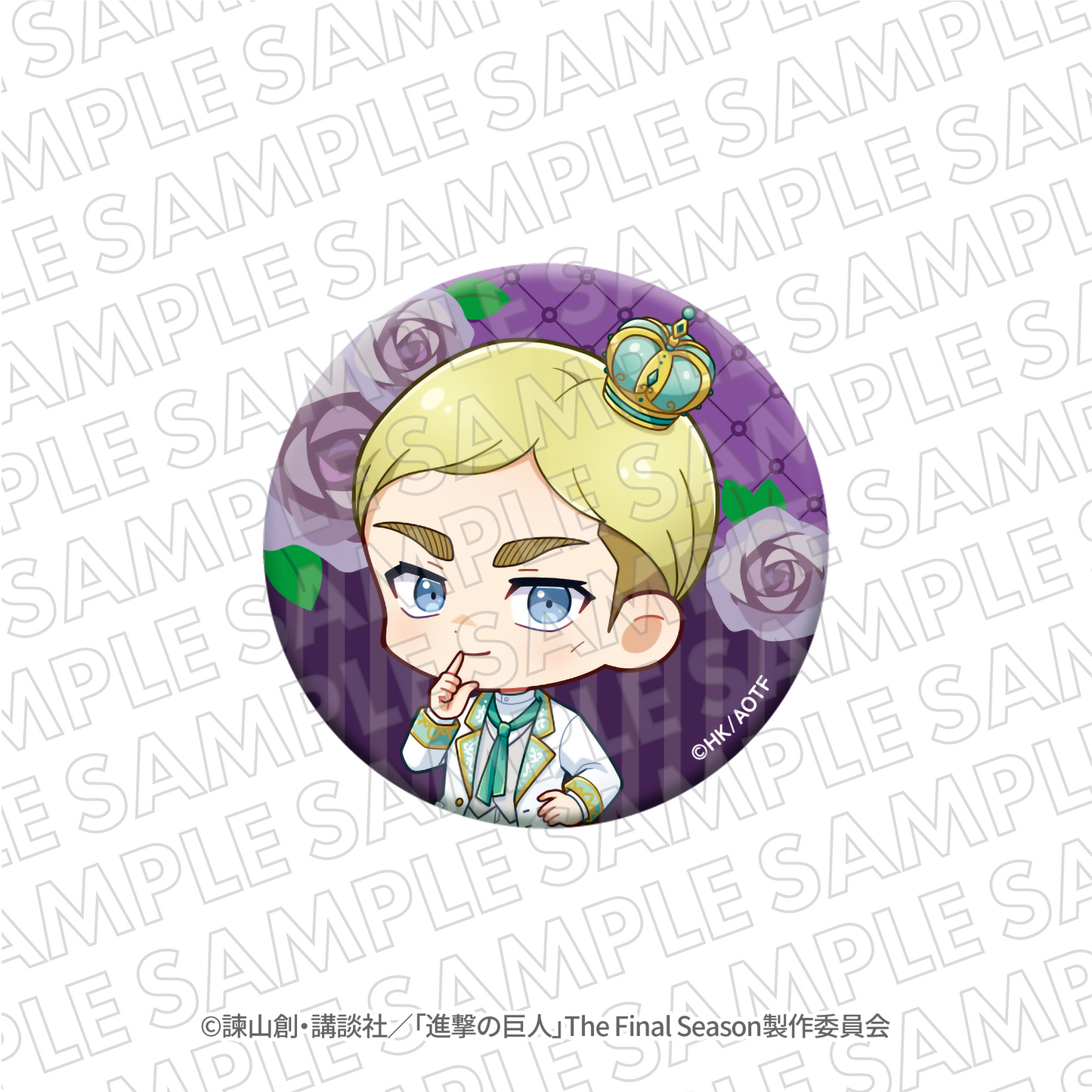 進撃の巨人』エスクリコラボ第二弾 ミニキャラホログラム缶バッジ