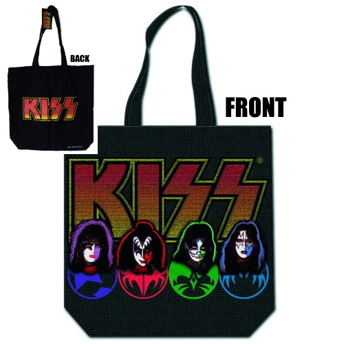 KISS 】ロックTシャツ メンズ バンドTシャツ メンズ KISS Cotton Tote