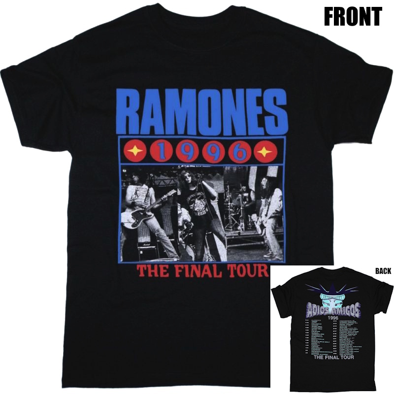 RAMONES】ロックTシャツ メンズ バンドTシャツ メンズ RAMONES ADIOS