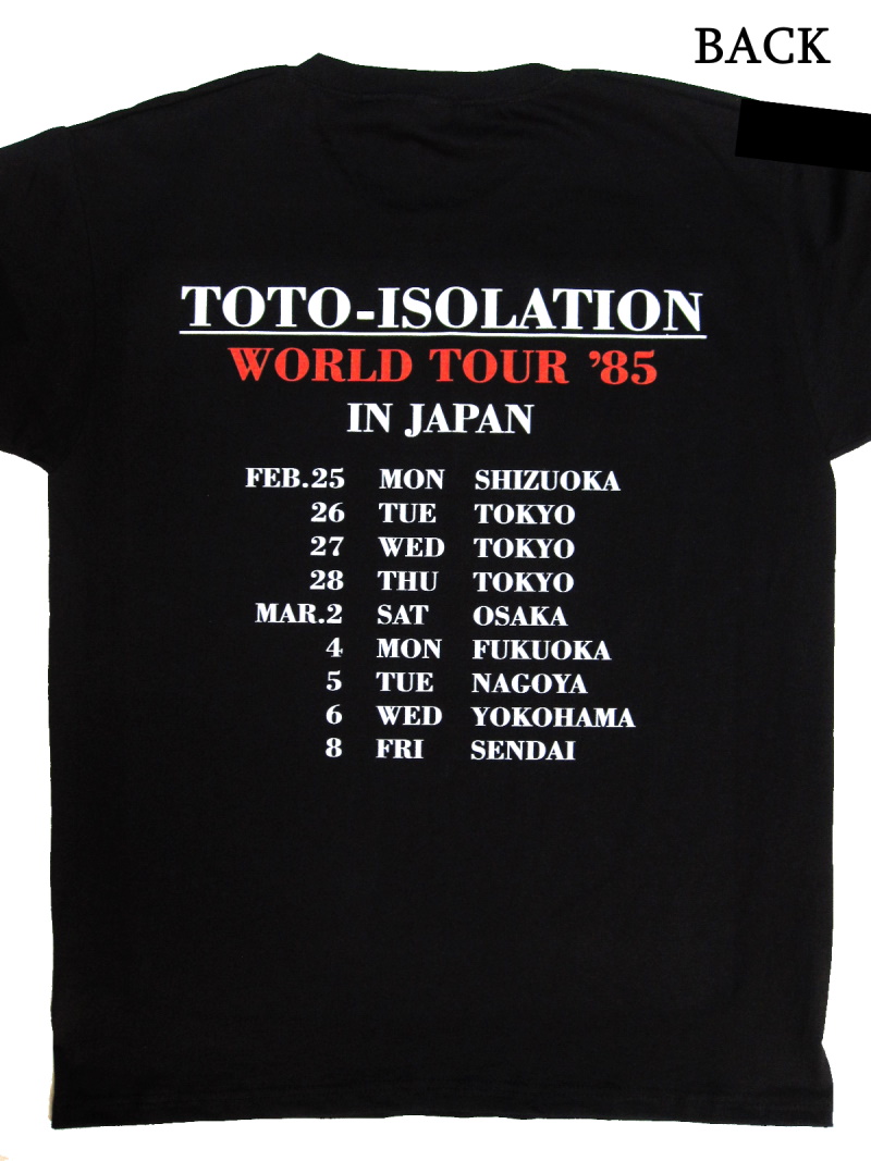 TOTO】ロックTシャツ メンズ バンドTシャツ メンズ TOTO Isolation