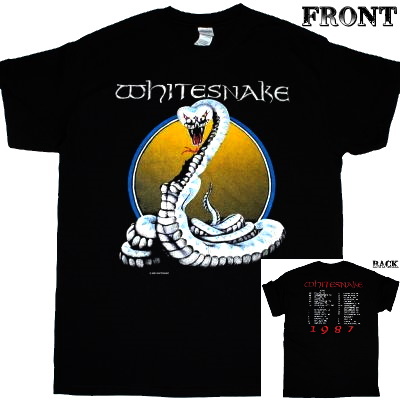 WHITESNAKE】 ロックTシャツ バンドTシャツ メンズ WHITESNAKE Serpens