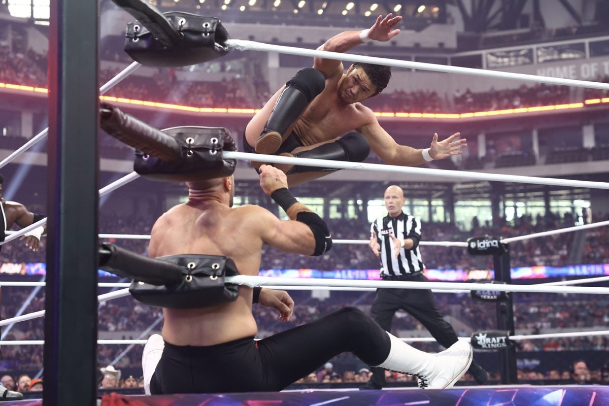 AEW】柴田勝頼がゲイブ・キッド組を下し世界トリオ王座防衛 試合後