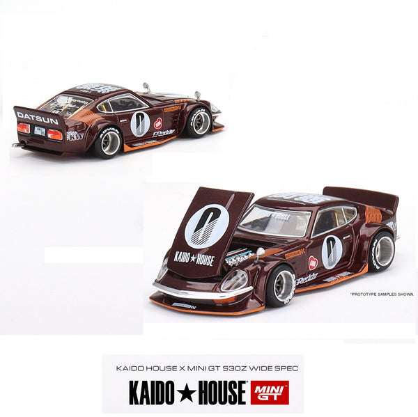MINI GT x Kaido House 1/64 Datsun KAIDO Fairlady Z Dark Red RHD