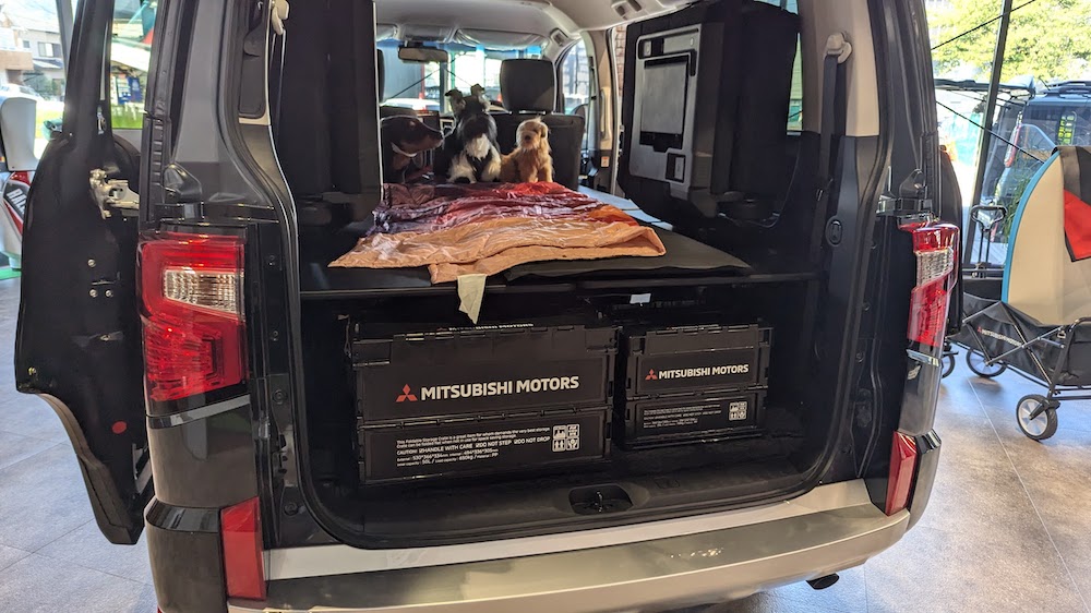 デリカD:5の車中泊カスタムアイデア！自分たちだけのプライベート空間