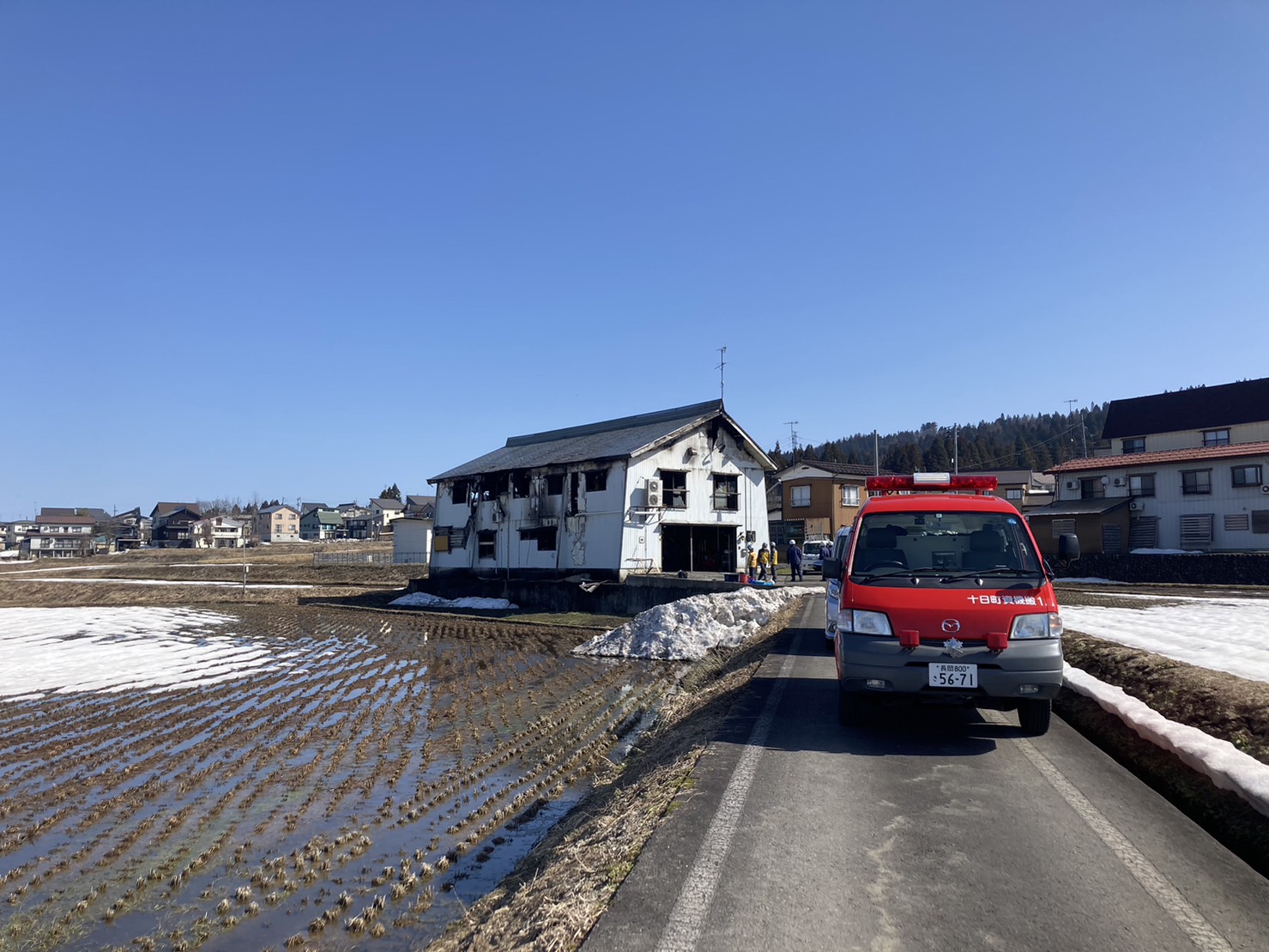 十日町市中条丙で住宅1棟が全焼する火災 けが人なし - 十日町タウン情報