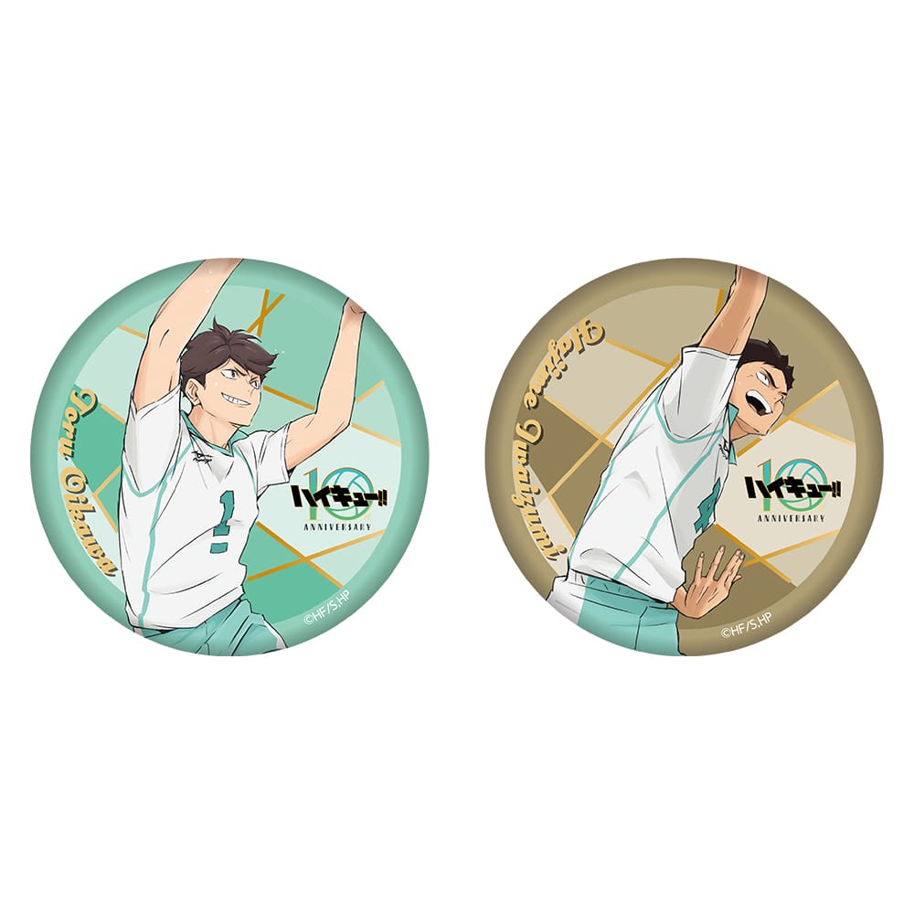 公式オンラインストアハイキュー!! 箔押しビッグ缶バッジセット 10周年