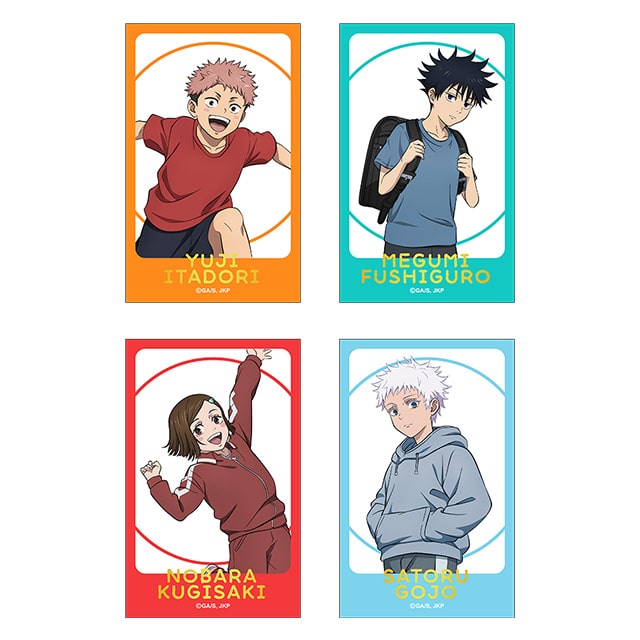 公式オンラインストア呪術廻戦 描き下ろし箔押しミニカード4枚セット