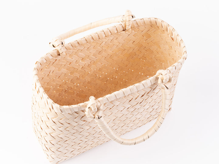 イタヤ細工_手提げかご 小 – 東北スタンダードマーケット