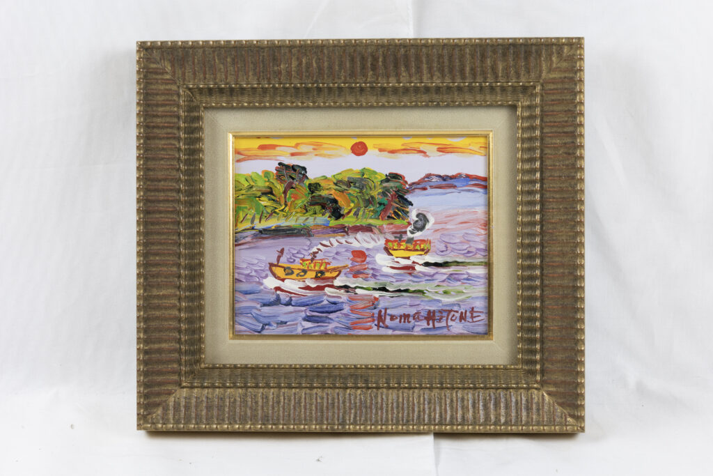 野間仁根 瀬戸内海 油彩 - 東齋美術