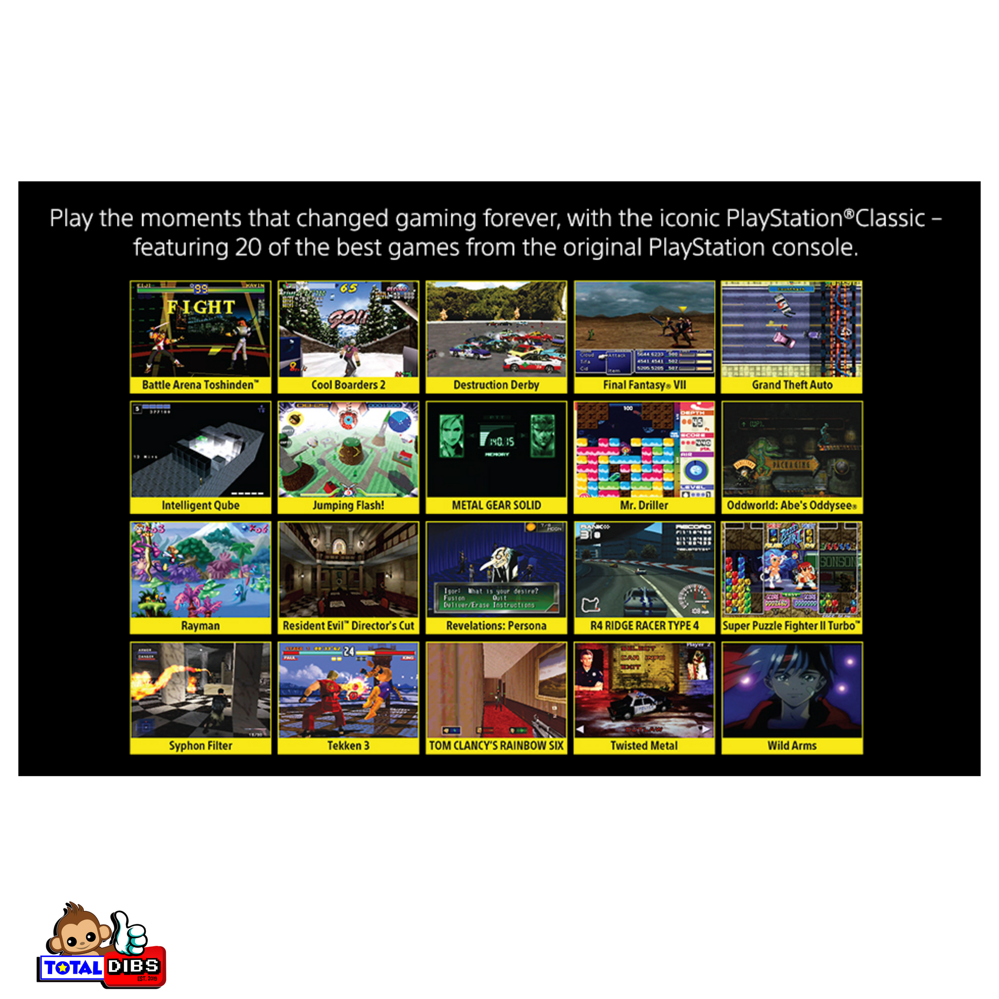 Sony Playstation Classic – Total Dibs