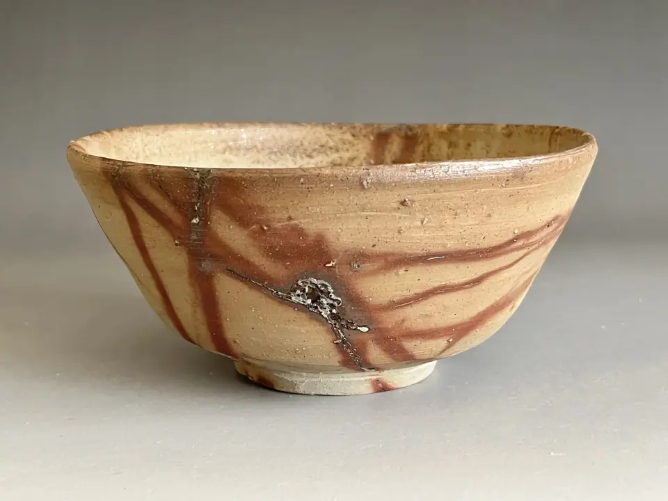 人間国宝 松井康成 萃瓷 練上茶碗 蕪絵 茶道具 二重箱 | 陶酔庵 -tousuian-