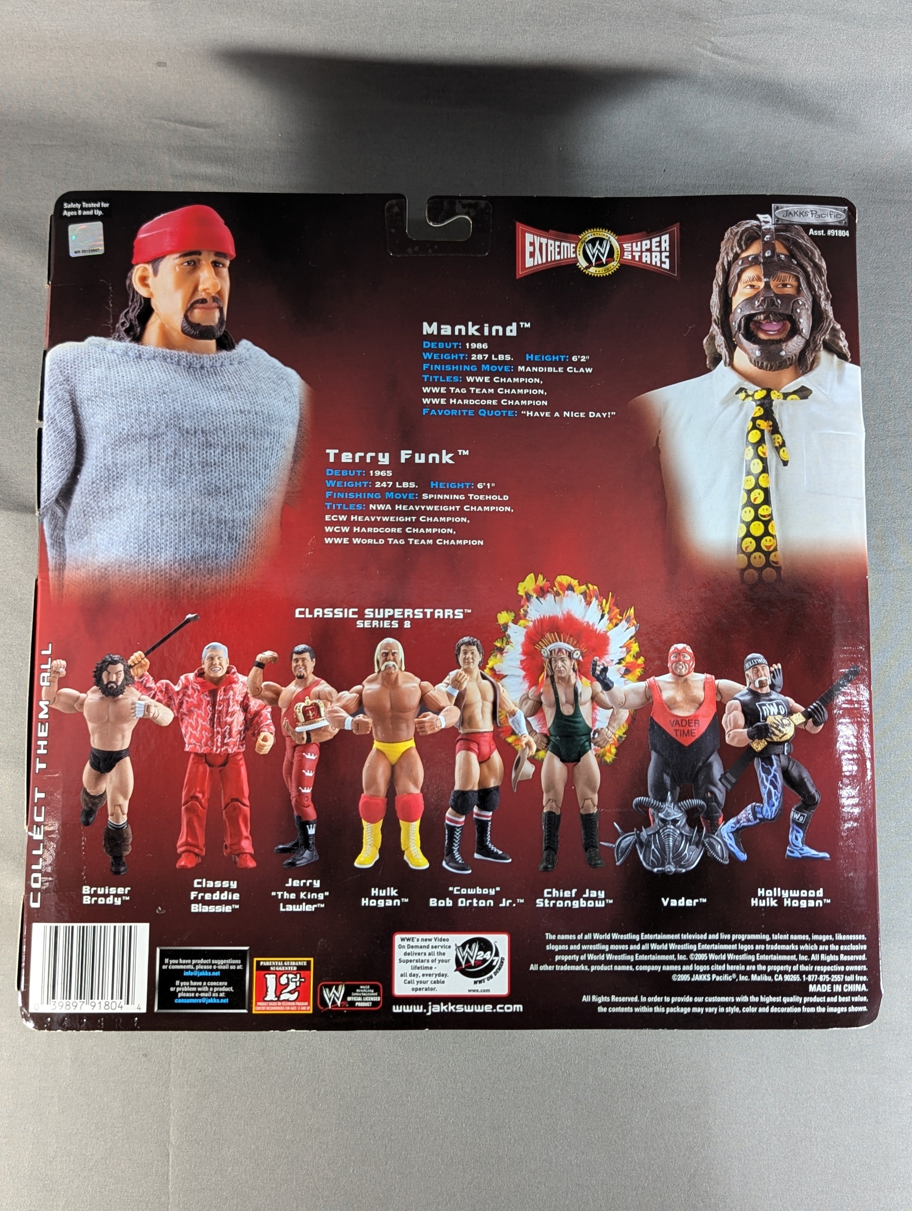 WWEクラシックスーパースター マンカインドVSテリー・ファンク 2体