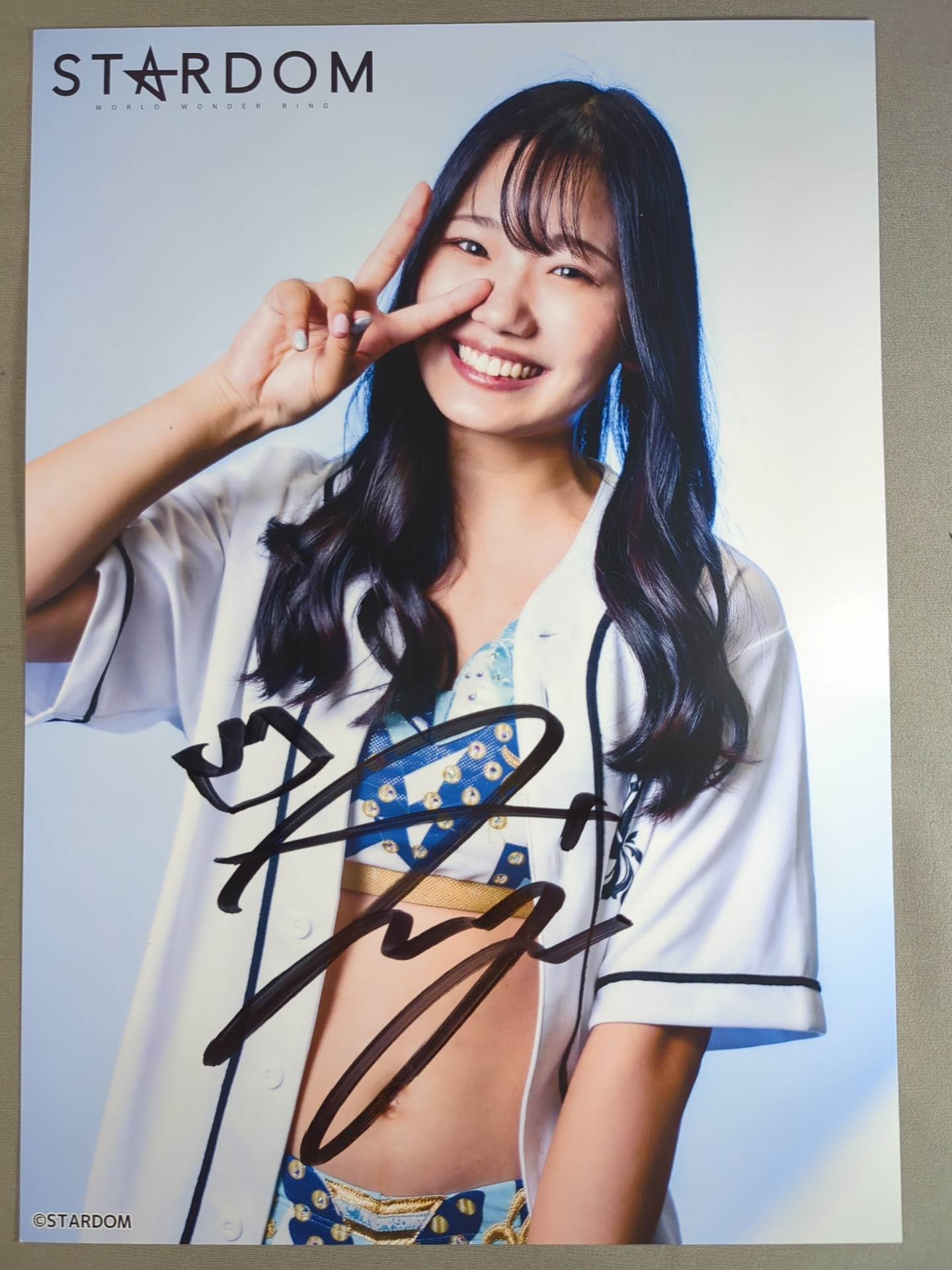 女子プロレス スターダム 天咲光由 直筆サイン入り記念フォトフレーム