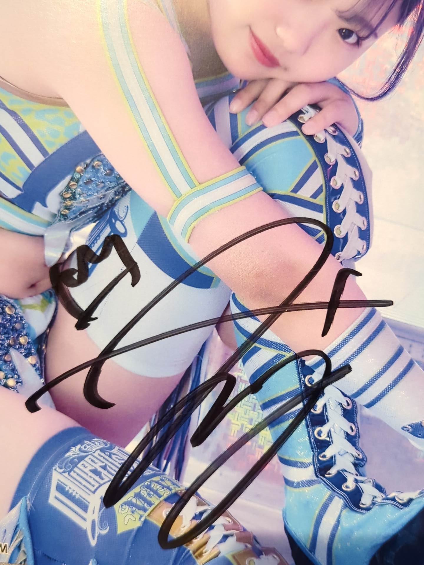 女子プロレス スターダム 天咲光由 直筆サイン入り記念フォトフレーム