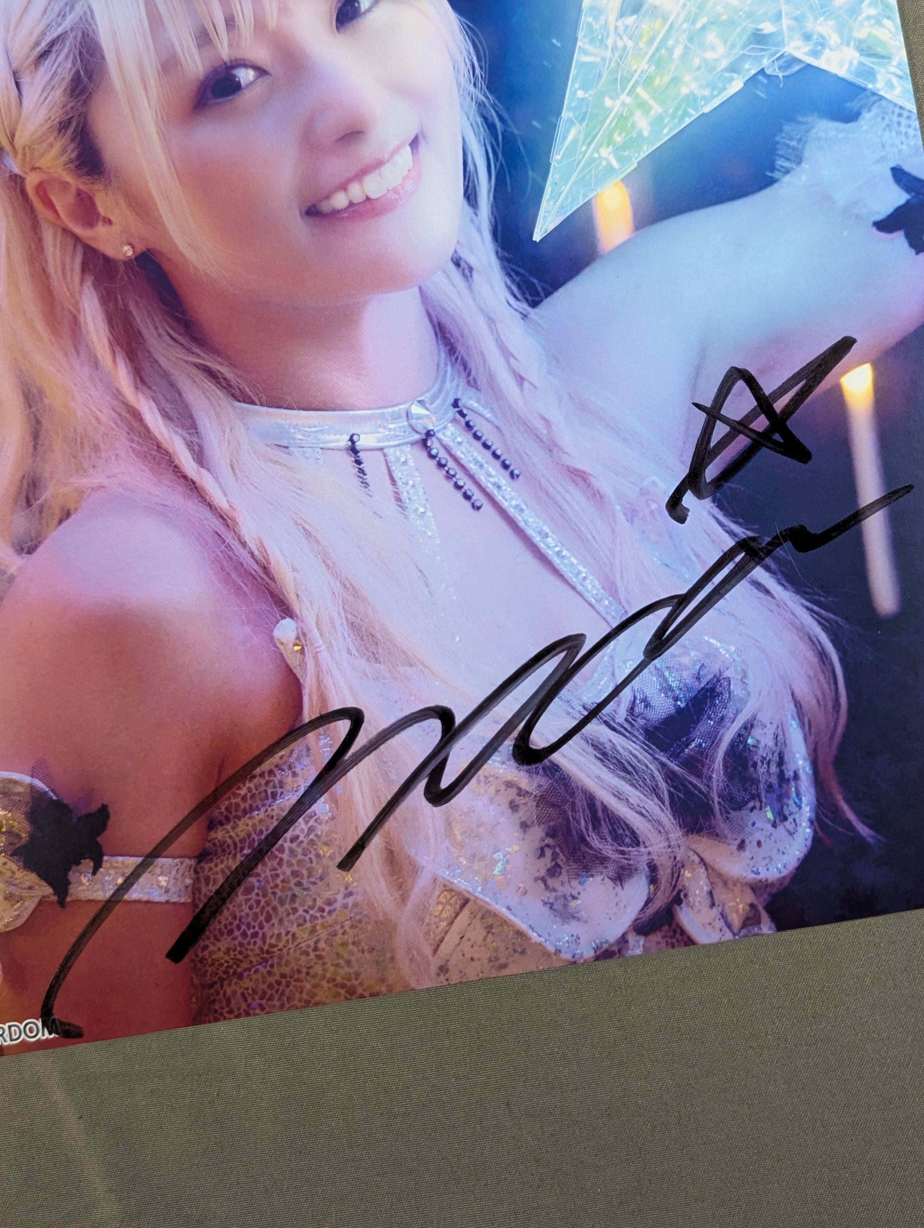 Sareee選手 なつぽい選手 サイン入ポートレート STARDOM スターダム