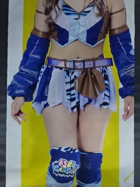 女子プロレス スターダム ひめか 等身大 タペストリー 中古品 女子