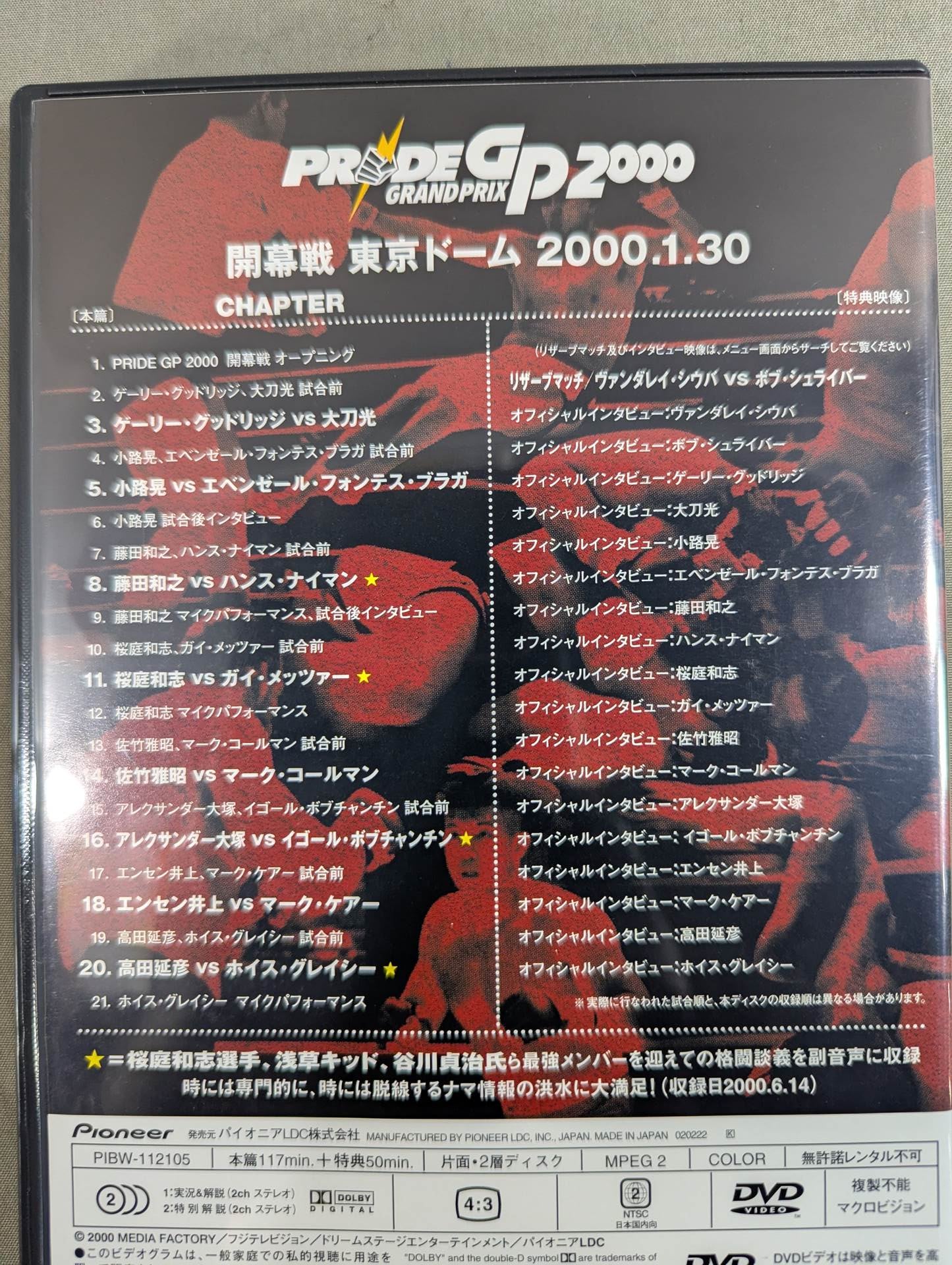 PRIDE GP 2000 ☆ Opening & Final Races ☆ – 闘道館