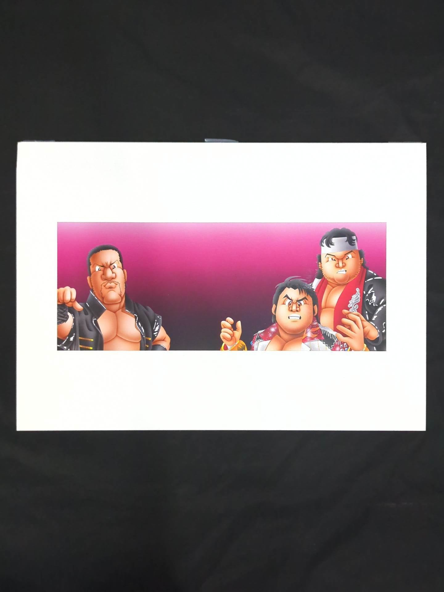 ☆坂井永年氏 原画作品☆「STRONG STYLE EVOLUTION IN OSAKA」闘魂三銃