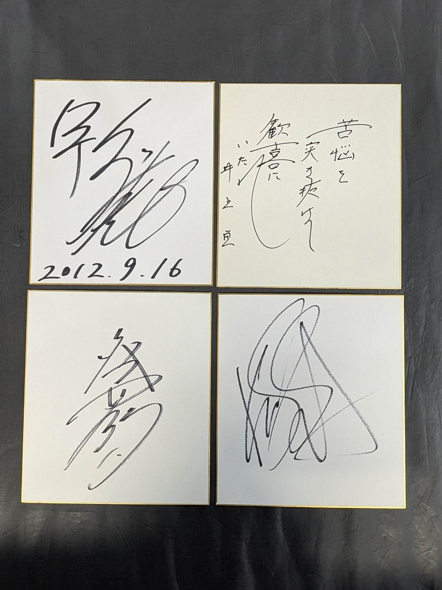 国内プロレスラー サイン色紙セット⑧ – 闘道館