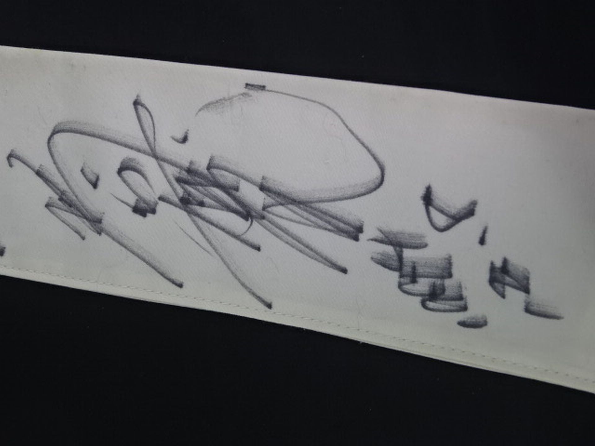 ☆破壊王＆破壊王子 直筆Wサイン入り!!☆ 橋本真也 本人納めのハチマキ