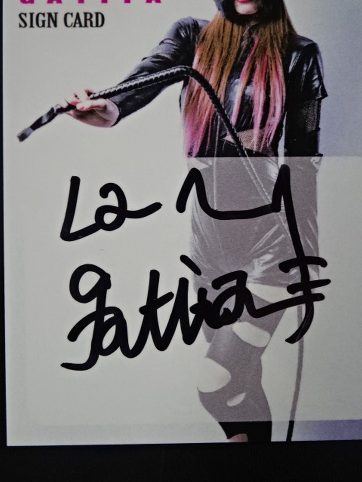2019 STARDOM COLLECTION CARD 鹿島沙希(ラ・ガティータ) 公式サイン