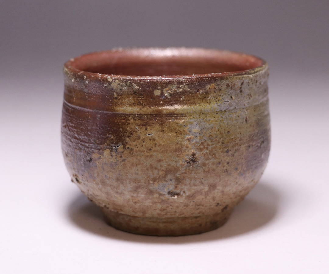 □人間国宝 備前焼 藤原雄 作 盃 『馬』真作保証 酒杯 干支 うま年