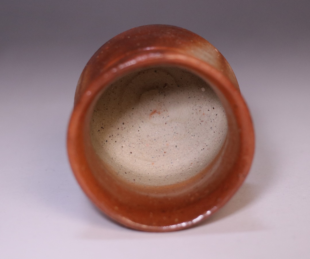 金重晃介 作 「備前緋襷酒呑」 ～備前焼専門卸小売店 川口陶楽苑～